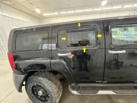 Dd10957yp A.m. General 06-10 Hummer H3 Passenger Right Rear Side Door Glass Window Only