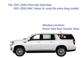 Dq13348ypy Aftermarket Fits 21-26 Chevrolet Suburban Gmc Yukon Xl Driver Left Side Quarter Window Glass