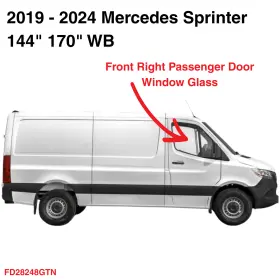 Fd28248gtn Aftermarket Products Fits 19-24 Mercedes Benz Sprinter Passenger Right Side Front Door Window Glass Fd28248gtn Aftermarket Products Fits 19-24 Mercedes Benz Sprinter Passenger Right Side Front Door Window Glass