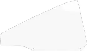 Mm1695 Amd - Auto Metal Direct 1968-70 Mopar B-body Hardtop Quarter Glass Rh Clear