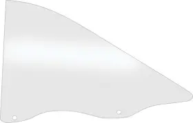 Mm3158c Amd - Auto Metal Direct 1968-72 Mopar A-body 2 Door Clear Reproduction Quarter Glass Lh