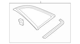4ke-845-297-aj-nvb Audi Genuine Quarter Glass 4ke-845-297-aj-nvb Audi Genuine Quarter Glass