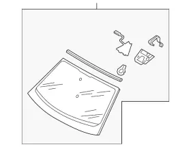 83a-845-099-g-nvb Audi Genuine Windshield