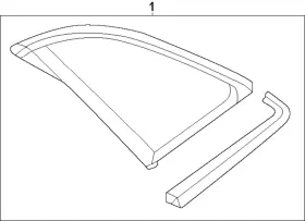 85h-845-298-n-nvb Audi Genuine Quarter Glass 85h-845-298-n-nvb Audi Genuine Quarter Glass