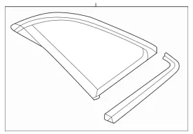 89a-845-297-a-nvb Audi Genuine Quarter Glass 89a-845-297-a-nvb Audi Genuine Quarter Glass