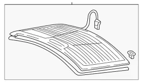 8w5-845-501-n-nvb Audi Genuine Rear Window 8w5-845-501-n-nvb Audi Genuine Rear Window