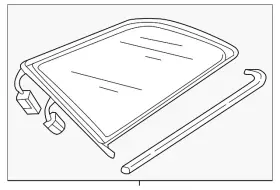 8w9-845-297-j-nvb Audi Genuine Quarter Glass 8w9-845-297-j-nvb Audi Genuine Quarter Glass