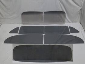 Auto City Classic 2-w1070syy 1949 1950 1951 Ford Tudor Glass Sides And Back Vent Door Qtr Stationary Grey