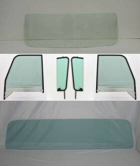 Auto City Classic W587gt Green Glass 1960-63 Chevy Pickup Truck Front Sides With Black Frames Large Rear