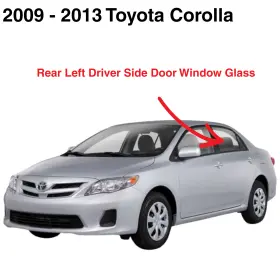 Fd23694gty Benson Fits 2009-2013 Toyota Corolla Sedan Driver Side Left Rear Door Window Glass Fd23694gty Benson Fits 2009-2013 Toyota Corolla Sedan Driver Side Left Rear Door Window Glass