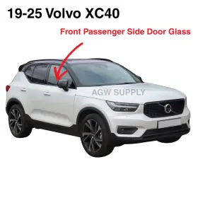 Fd27774 Benson Fit 2019-2025 Volvo Xc40 4d Front Passenger Side Right Door Window Glass