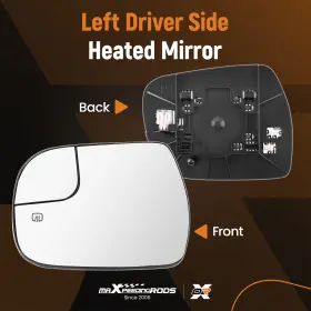 Rd1cmg Bfo Convex Left Driver Side Mirror Glass With Heating For Toyota Sienna 2014-2020
