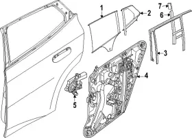 51-35-5-a30-381 Bmw Genuine Movable Glass 51-35-5-a30-381 Bmw Genuine Movable Glass