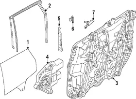 51-35-5-a32-992 Bmw Genuine Door Glass