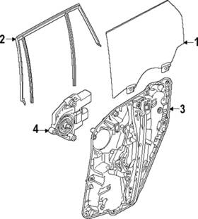 Bmw 51-35-9-853-616 Genuine Movable Glass