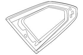 Bmw 51-37-5-a05-8d5 Genuine Quarter Glass