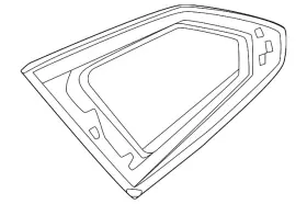 51-37-5-a05-8d5 Bmw Genuine Quarter Glass