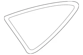 51-37-7-412-024 Bmw Genuine Quarter Glass