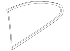 51377294346 Bmw Genuine Quarter Glass