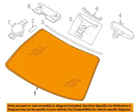 51319466313 Bmw Oem 21-23 530e Xdrive Windshield Glass-windshield