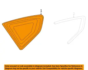 51377446219 Bmw Oem 20-24 X6 Quarter Panel Glass-quarter Glass 51377446219 Bmw Oem 20-24 X6 Quarter Panel Glass-quarter Glass