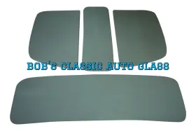 1038s Bobs Classic Auto Glass 1941 1942 Willys 2 Door Speedway Coupe Windows New 2dr Flat