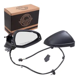 8332-0016r Brock Passenger Side Power Mirror With Heat Signal Lane Departure Warning For 17-19 A4