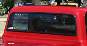 Rgr72lggrey Brothers Trucks Rear Window Glass - Large Grey Tint