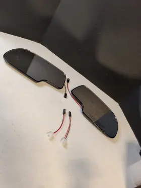 Sm0008 Cenfeild Left And Right Side Heated Mirror Glass With Turn Both Black