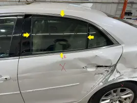 25933557 Chevrolet 13-16 Chevy Malibu Driver Left Rear Side Door Glass Window Only