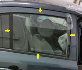 Dd10877 Chevrolet 05-10 Chevy Cobalt Rear Passenger Right Side Door Glass Window Only Dd10877 Chevrolet 05-10 Chevy Cobalt Rear Passenger Right Side Door Glass Window Only
