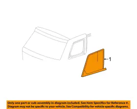 68092700aa Chrysler Oem 11-23 Durango Quarter Panel Glass-qtr Glass 68092700aa Chrysler Oem 11-23 Durango Quarter Panel Glass-qtr Glass