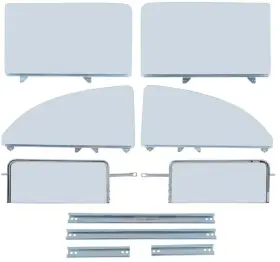 Tf42238c Classic Industries 1955-57 Chevrolet 2-door Sedan/club Coupe 6 Piece Green Tint Side Glass Assembly Tf42238c Classic Industries 1955-57 Chevrolet 2-door Sedan/club Coupe 6 Piece Green Tint Side Glass Assembly