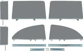 Tf42238d Classic Industries 1955-57 Chevrolet 2-door Sedan/club Coupe 6 Piece Grey Custom Tint Side Glass Tf42238d Classic Industries 1955-57 Chevrolet 2-door Sedan/club Coupe 6 Piece Grey Custom Tint Side Glass