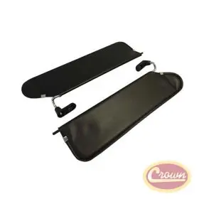 Rt52001 Crown Automotive Jeep Replacement Fits For Sun Visor Set