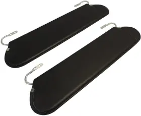 Rt54001 Crown Automotive Sun Visor Set Pair Black