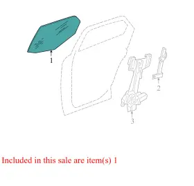 Dd10915gtn Dodge Dd10914gtn 2009 Charger Driver Rear Left Door Glass