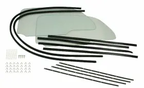 00-9783-0 Empi One-piece Window Kits With Snap-in Scrapers For Vw Bug 1965-later #9783
