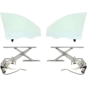 16556986 Evan-fischer Door Glasses Front Driver And Passenger Side Sedan Left Right For Toyota Corolla