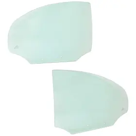18011077 Evan-fischer Set Of 2 Door Glasses Rear Driver And Passenger Side Sedan Left Right Pair