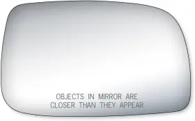 90205 Fit System Passenger Side Mirror Glass Toyota Chrome