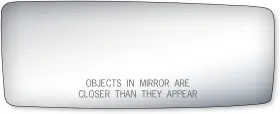 90247 Fit System Passenger Side Mirror Glass Ford F150 Towing Chrome