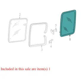 6l5z1329700da Ford 8882910991 2004-2008 Ranger Fr Side Panel Glass Used Oem