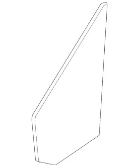 Bk3z-6121413-c Ford Genuine Fixed Glass