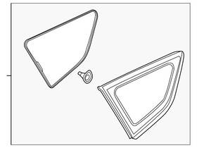 Ford Cj5z-7829710-d Genuine Quarter Glass