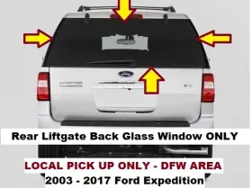 7l1z78422a12c Ford Db11158 03 To 17 Expedition Rear Back Liftgate Tinted Glass Window Oem 7l1z78422a12c Ford Db11158 03 To 17 Expedition Rear Back Liftgate Tinted Glass Window Oem