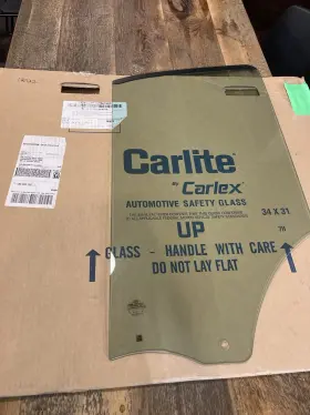 Ck4z-6121411-b Ford Dd12359 New Oem Transit Carlite Window Glass - Door Drop