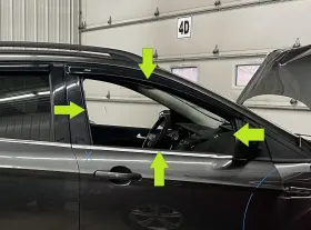 Dd12551gt Ford 15-19 Escape Se Passenger Right Front Door Glass Window Only Dd12551gt Ford 15-19 Escape Se Passenger Right Front Door Glass Window Only
