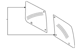 Dt1z-6142006-s Ford Genuine Door Glass