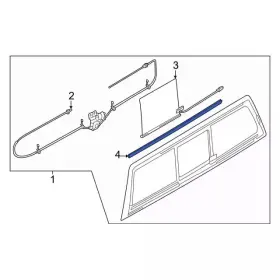 Fl3z-14d571-a Ford Genuine Cab Sliding Glass Weatherstrip Fl3z-14d571-a Ford Genuine Cab Sliding Glass Weatherstrip